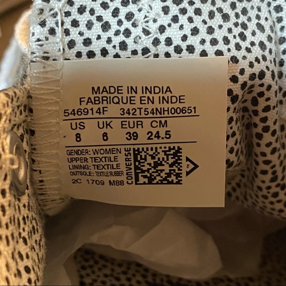 Dbl Tongue Unique CONVERSE NWOT ALL ❤️ STAR/AUTHENTIC - Picture 13 of 14